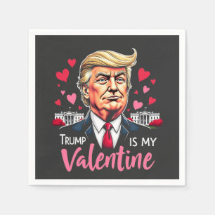 Trump är My Valentine Inauguration Day President Pappersservett