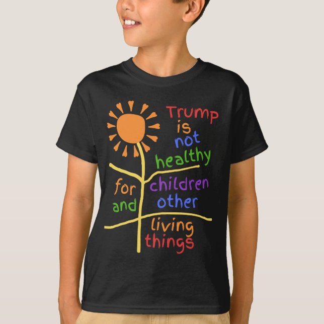 Trump är ohälsosam för barn Barn Tee (Framsida)