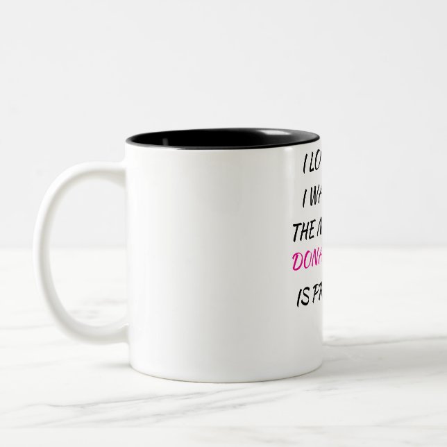 Trump är president kaffemugg (Vänster)