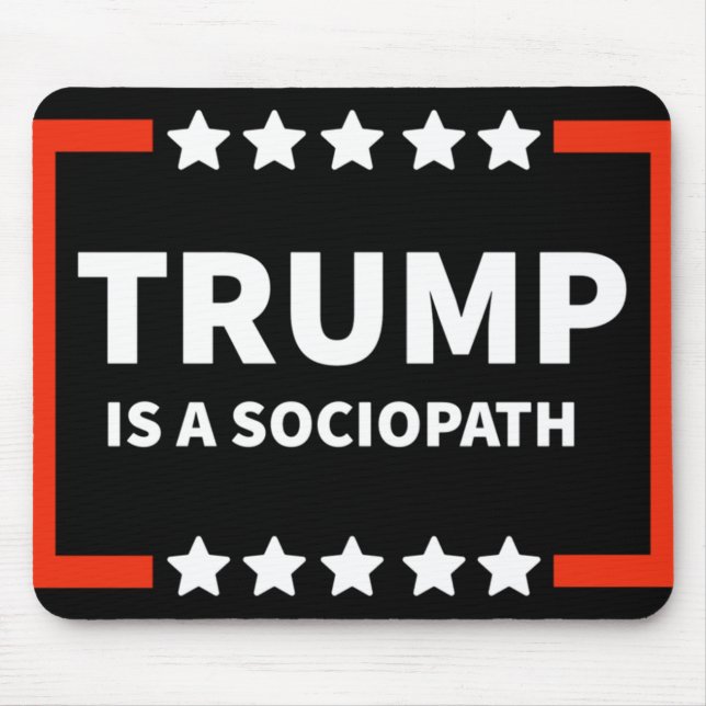 Trump är sociopat 1 musmatta (Framsidan)
