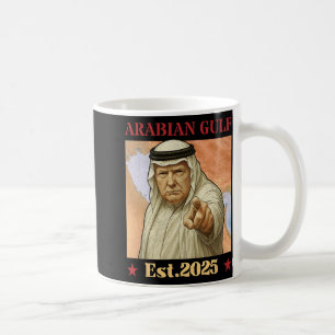 Trump Arabian Bukt 2025 - Lustigt Trump Bukt i ara Kaffemugg