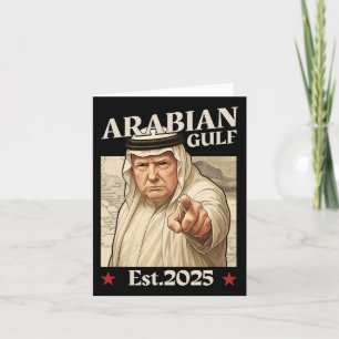 Trump Arabian Bukt 2025 - Lustigt Trump Bukt i ara Kort