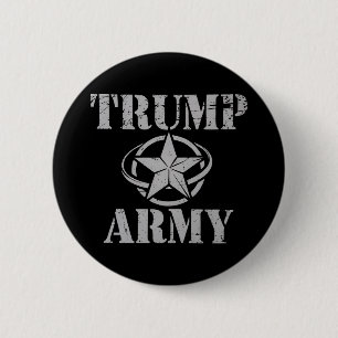 Trump-armén 47:e amerikanska presidenten vintage r knapp