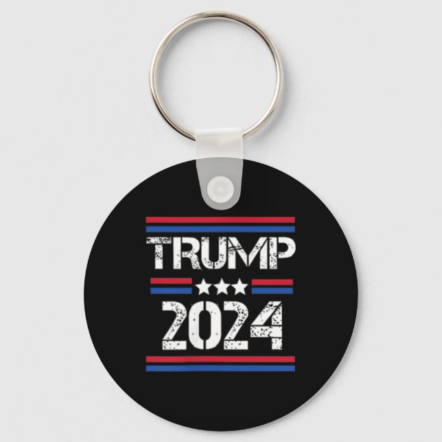 Trump Arrest denna 2 sida Nyckelring (Framsida)