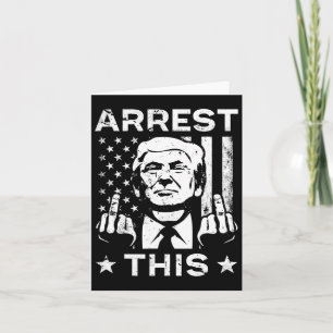 Trump Arrest Finger 2024 Val Kort