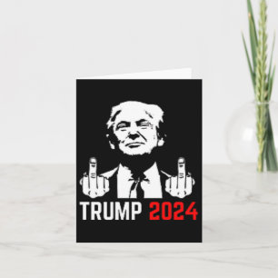 Trump Arrest I Finger 2024 Amerika USA Flagkul Kort