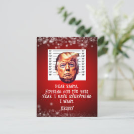 Trump arresterad Drömmar blir verklighet Jul Vykort
