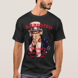 Trump arresterad tisdag 2023 Farbrar Sam T Shirt
