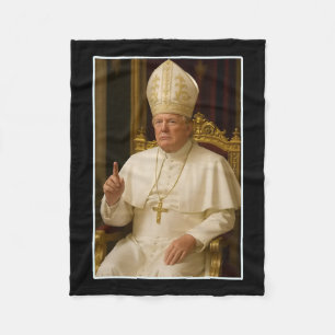 Trump As Vatican Church Pope Trump Funny Vatican C Fleecefilt