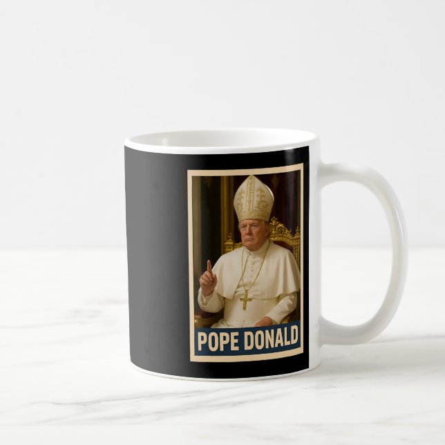 Trump As Vatican Church Pope Trump Funny Vatican C Kaffemugg (Höger)
