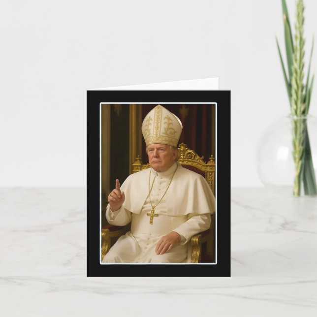 Trump As Vatican Church Pope Trump Funny Vatican C Kort (Framsida)