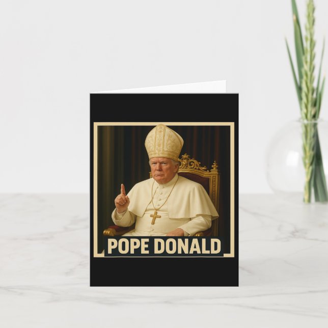 Trump As Vatican Church Pope Trump Funny Vatican C Kort (Framsida)