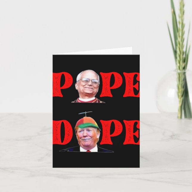 Trump As Vatican Church Pope Trump Funny Vatican C Kort (Framsida)