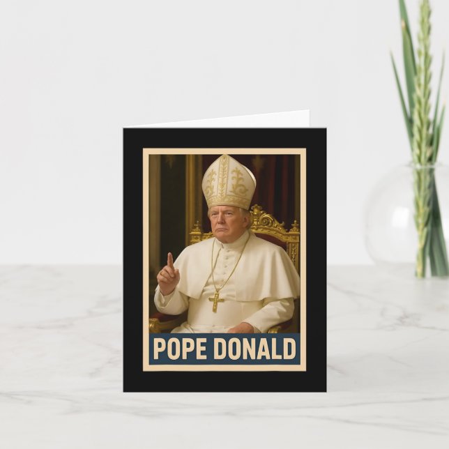 Trump As Vatican Church Pope Trump Funny Vatican C Kort (Framsida)