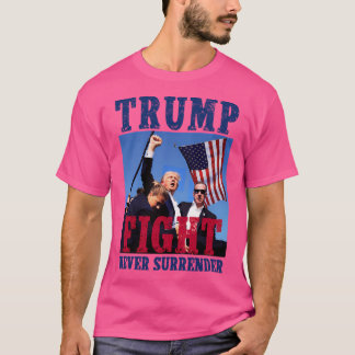Trump Assination Attempt 2024 - Aldrig överlämnand T Shirt