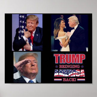 Trump - återställer Amerika Poster