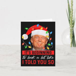 Trump att det börjar se ut som om jag sa åt dig kort