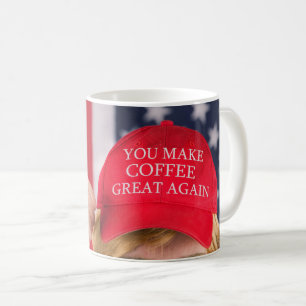 Trump att du gör kaffe Underbart igen Humor Kaffemugg