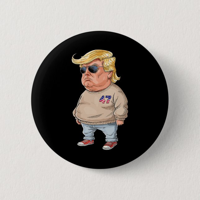 Trump att jag bara är en Chill-grabbar, 2024 Meme Knapp (Framsida)