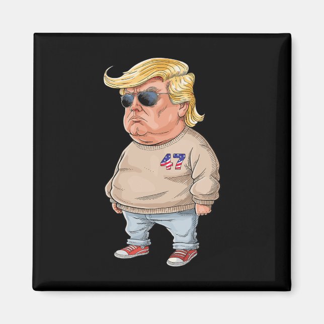 Trump att jag bara är en Chill-grabbar, 2024 Meme Magnet (Framsidan)