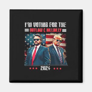 Trump att jag röstar för lagen och Hillbilly Trum Magnet