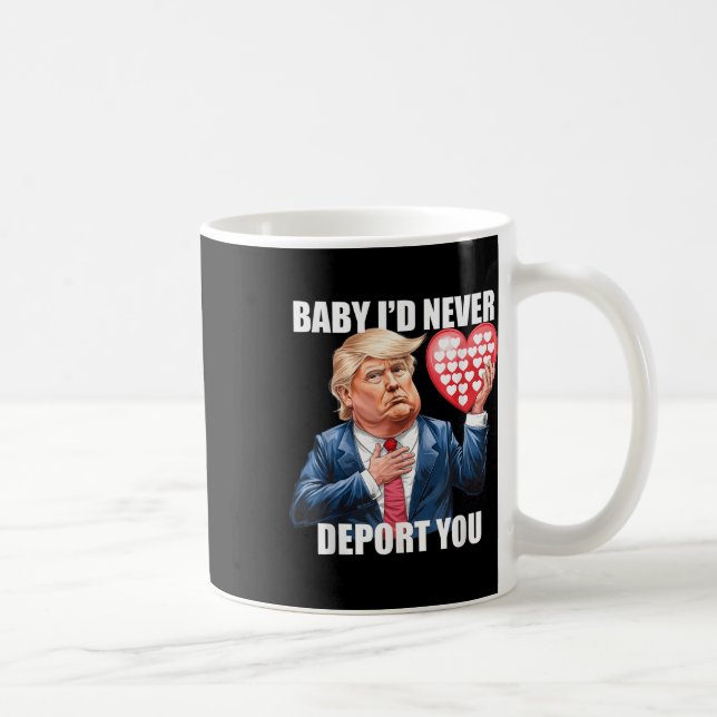 Trump Baby jag aldrig skulle deportera dig. Kaffemugg (Höger)