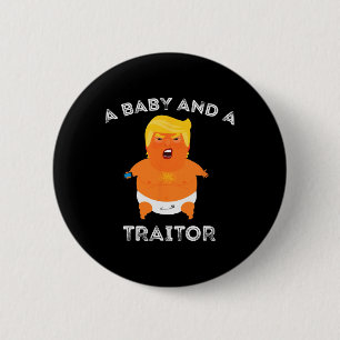Trump Baby och en börsnota funny Knapp