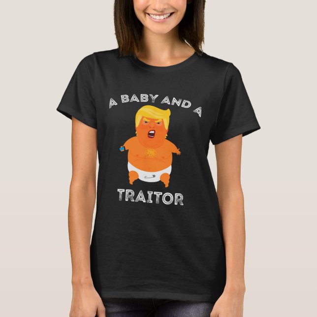 Trump Baby och en börsnota funny T Shirt (Framsida)