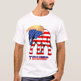 Trump Bad Hair Elephant Manar Basic T-Shirt, ZSSG T Shirt