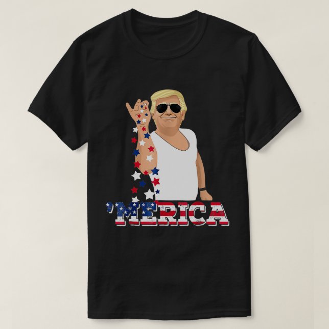 Trump Bae 4:e juli Trump Salt Freedom T-S T Shirt (Design framsida)