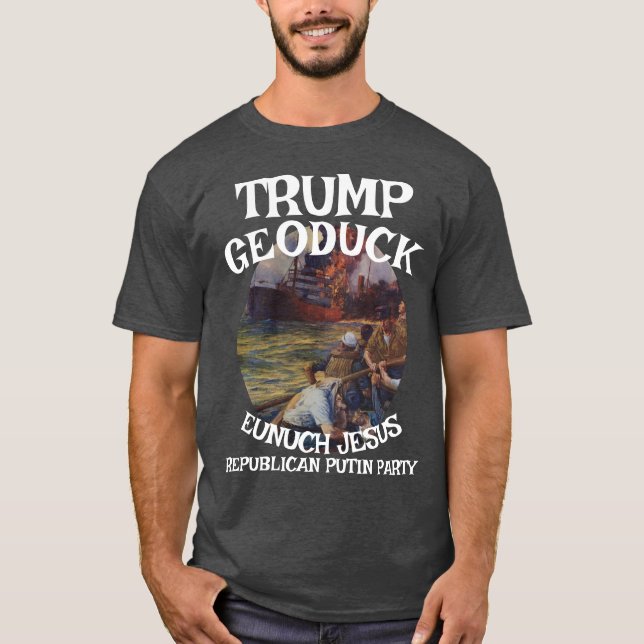 Trump Bajsar Kapten Dans U-båtNM T Shirt (Framsida)