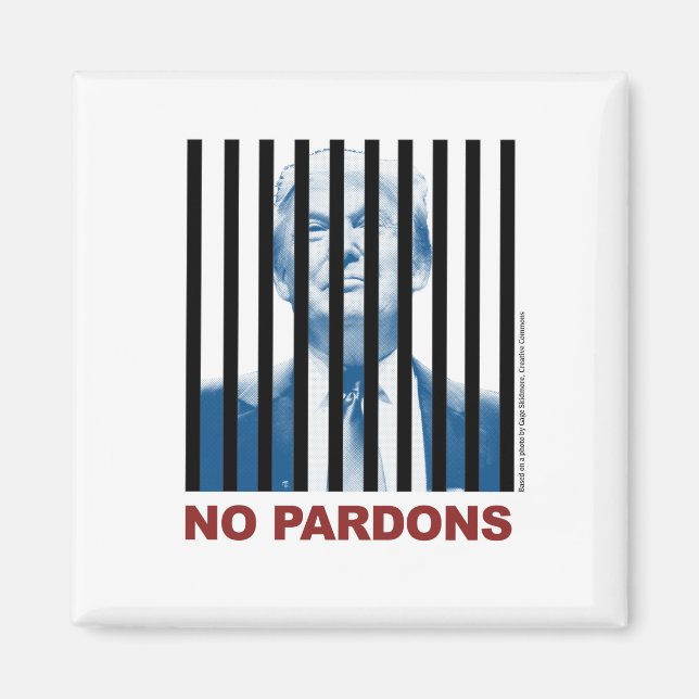 Trump bakom Pub - inga pardon 3 Magnet (Framsidan)