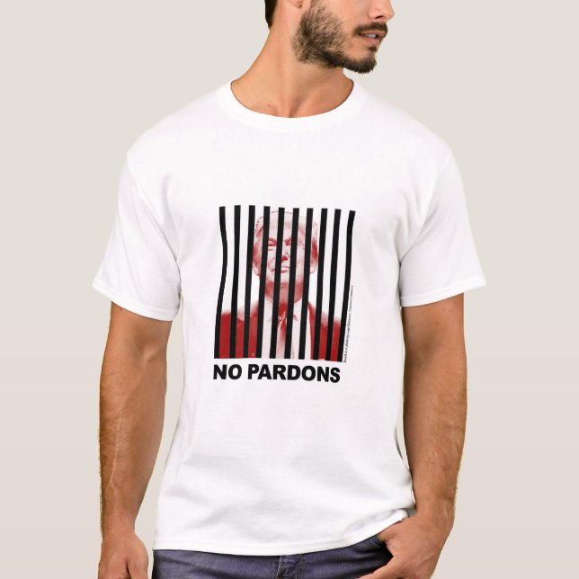 Trump bakom Pub - inga pardons T Shirt (Framsida)