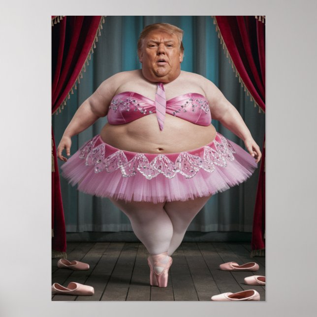 Trump Ballerina Poster (Framsidan)