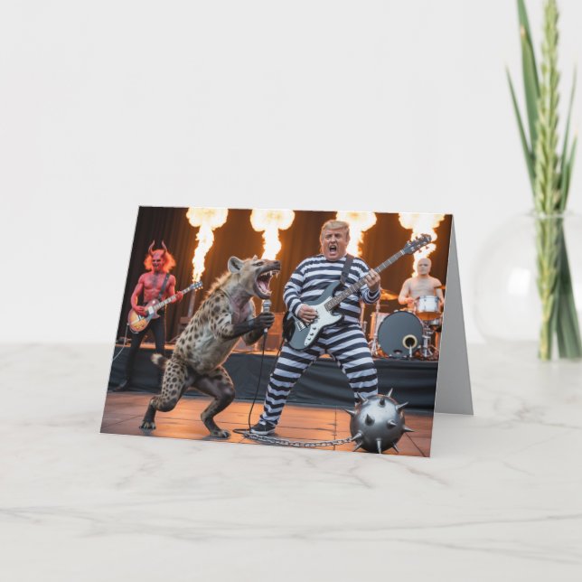 Trump Band From Hell Greeting Card Kort (Framsida)