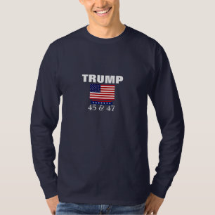 TRUMP BÄSTA PRESIDENT NÅGONSIN 45 & 47 T SHIRT