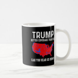 Trump Bättre Täckning Än 5g Karta Amerika Politisk Kaffemugg