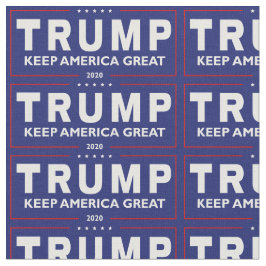 Trump Behålla America Underbar 2020 Blue Backgroun Tyg