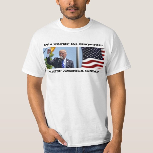 Trump - Behålla America Underbar 2020 Val T-Shirt (Framsida)