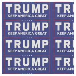 Trump Behålla America Underbar Blue Background, ZS Tyg