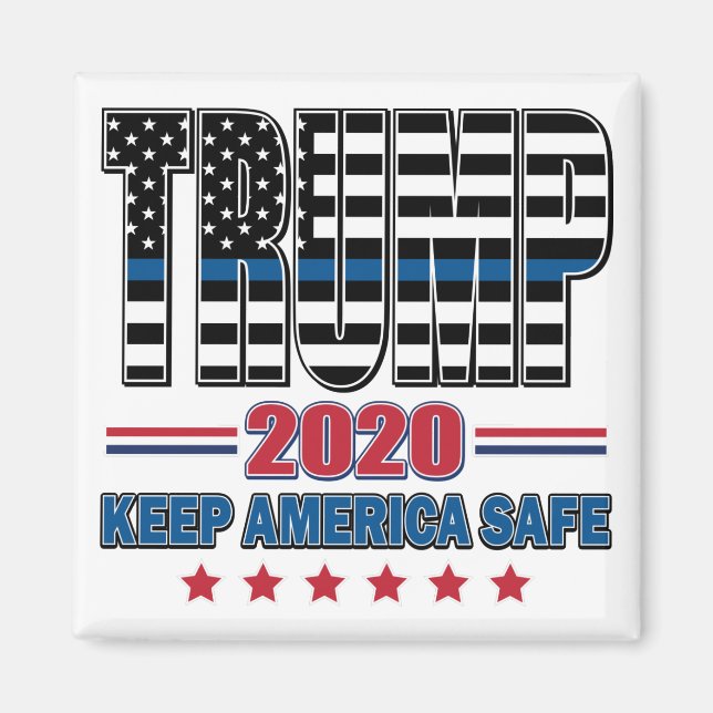 TRUMP - Behålla-Amerika-Säker Magnet (Framsidan)