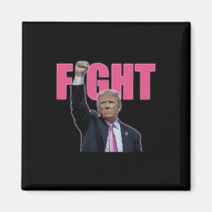 Trump Bekämpa Bröstcancer Medvetenhet Rosa Band St Magnet