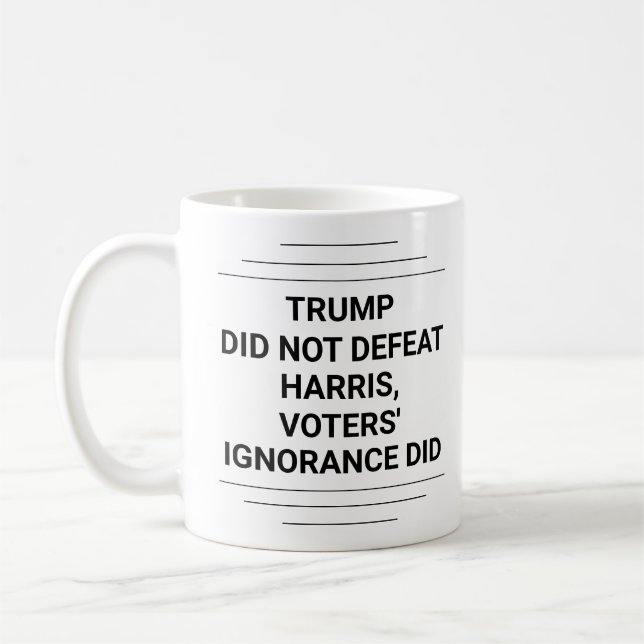 Trump Besegrade Inte Harris Kaffemugg (Vänster)
