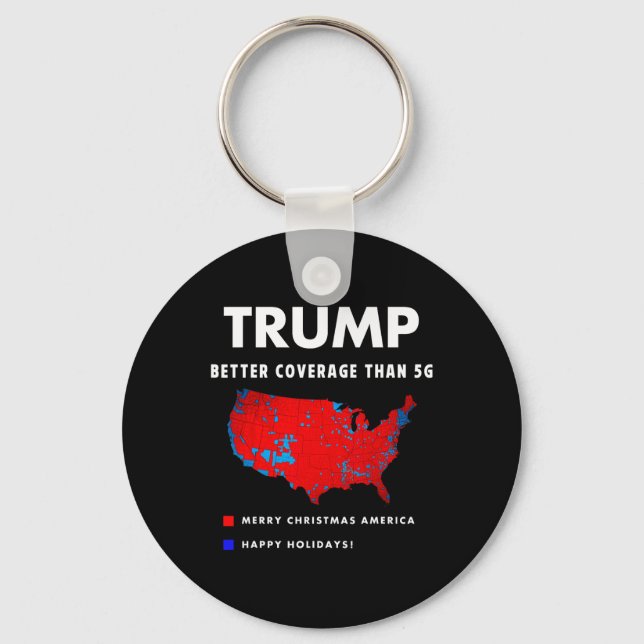 Trump Better Coverage Politik Funny Nyckelring (Framsida)