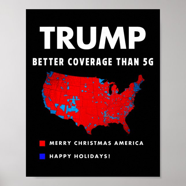 Trump Better Coverage Politik Funny Poster (Framsidan)