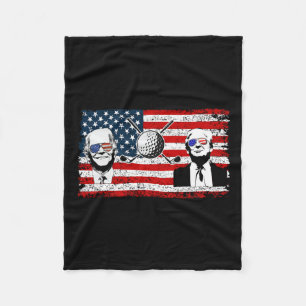 Trump Biden Flagga American Val President D Fleecefilt