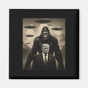 Trump Bigfoot Ufo Alienmöte Invasion Uap Kul Magnet