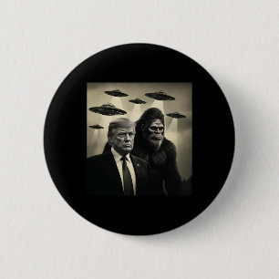 Trump Bigfoot Ufo Alienmöte Konspiration Roligt Knapp