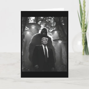 Trump Bigfoot Ufo Alienmöte Uap Invasion Kon Kort