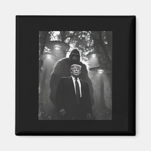 Trump Bigfoot Ufo Alienmöte Uap Invasion Kon Magnet